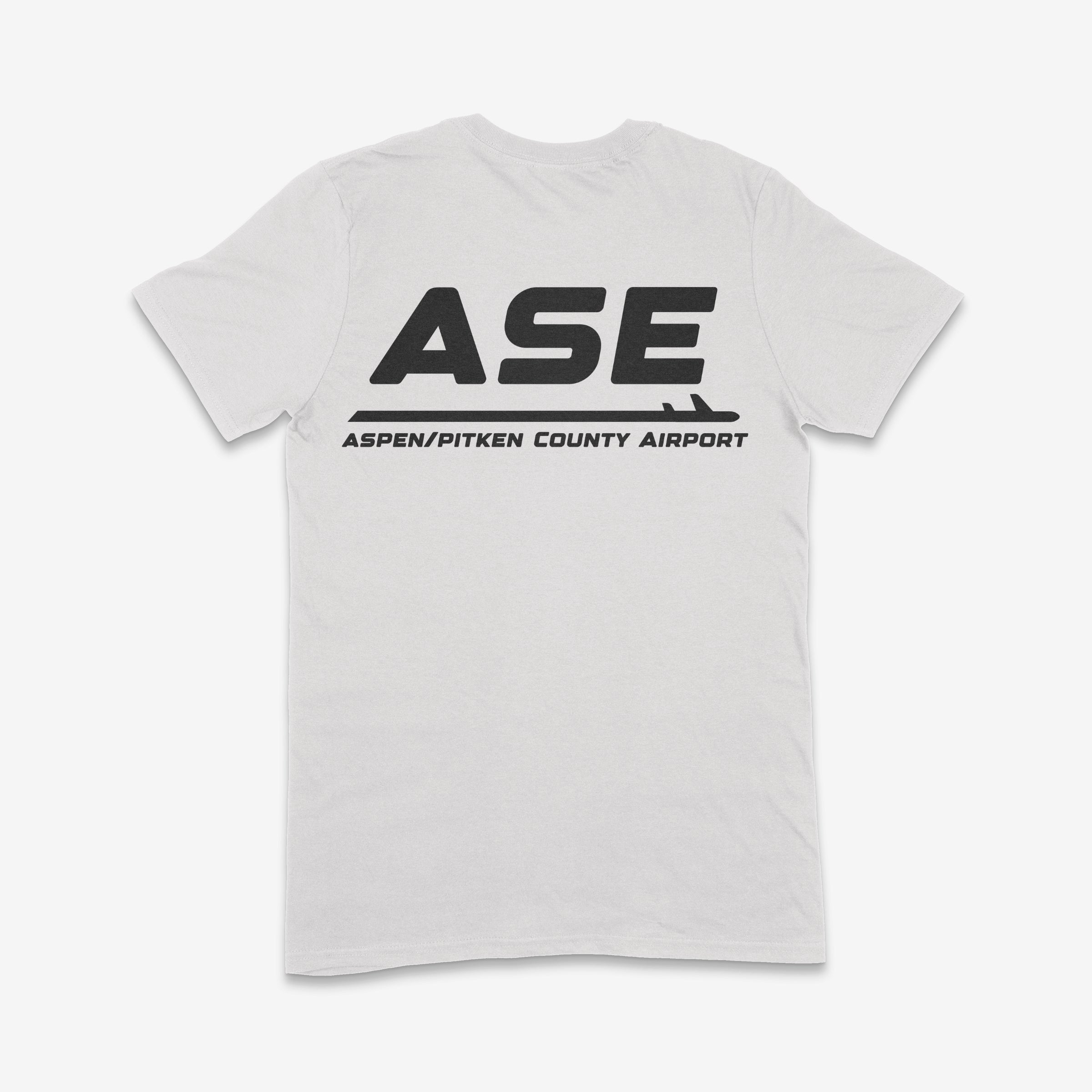 ASE Aspen/Pitkin County Airport Adult T-Shirt