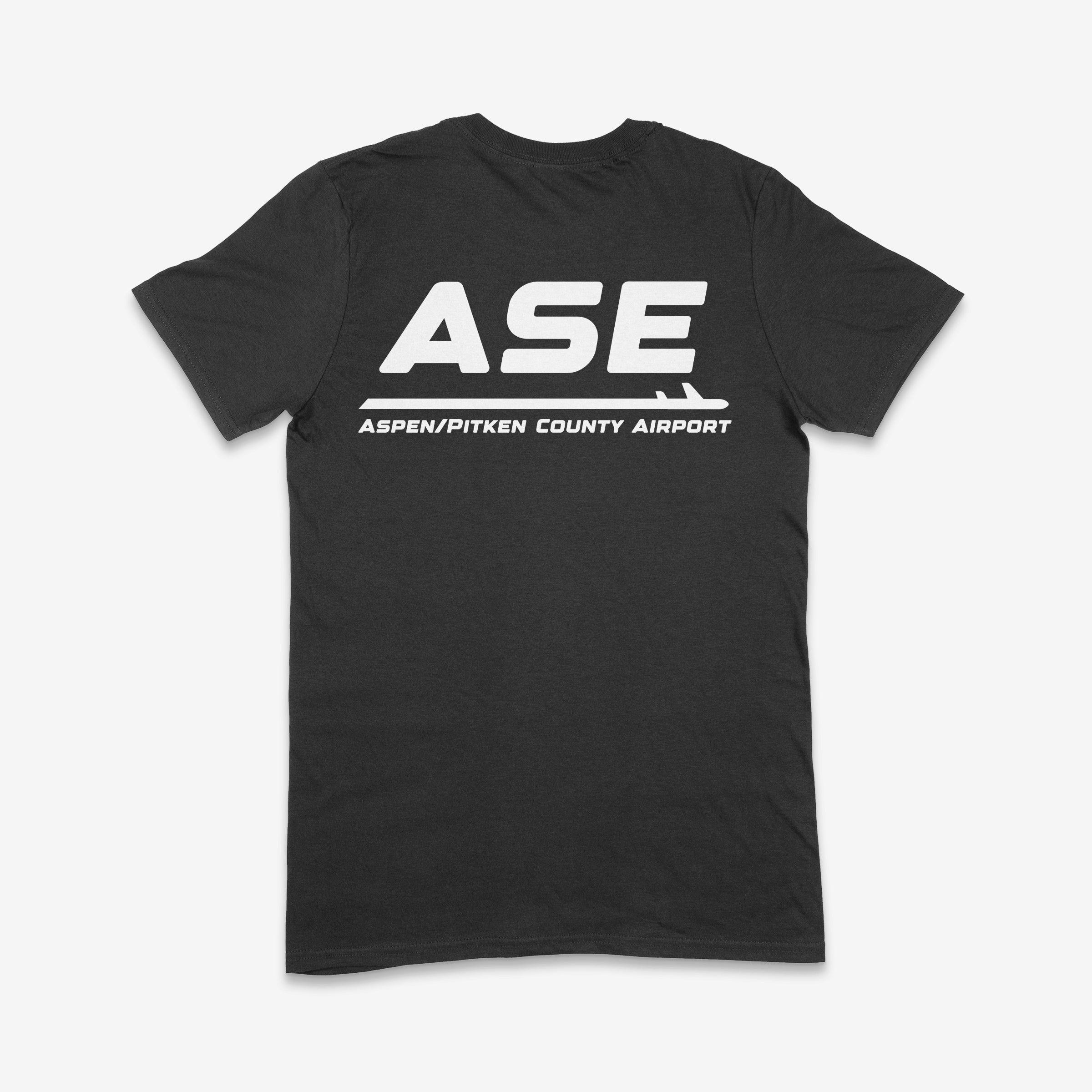 ASE Aspen/Pitkin County Airport Adult T-Shirt
