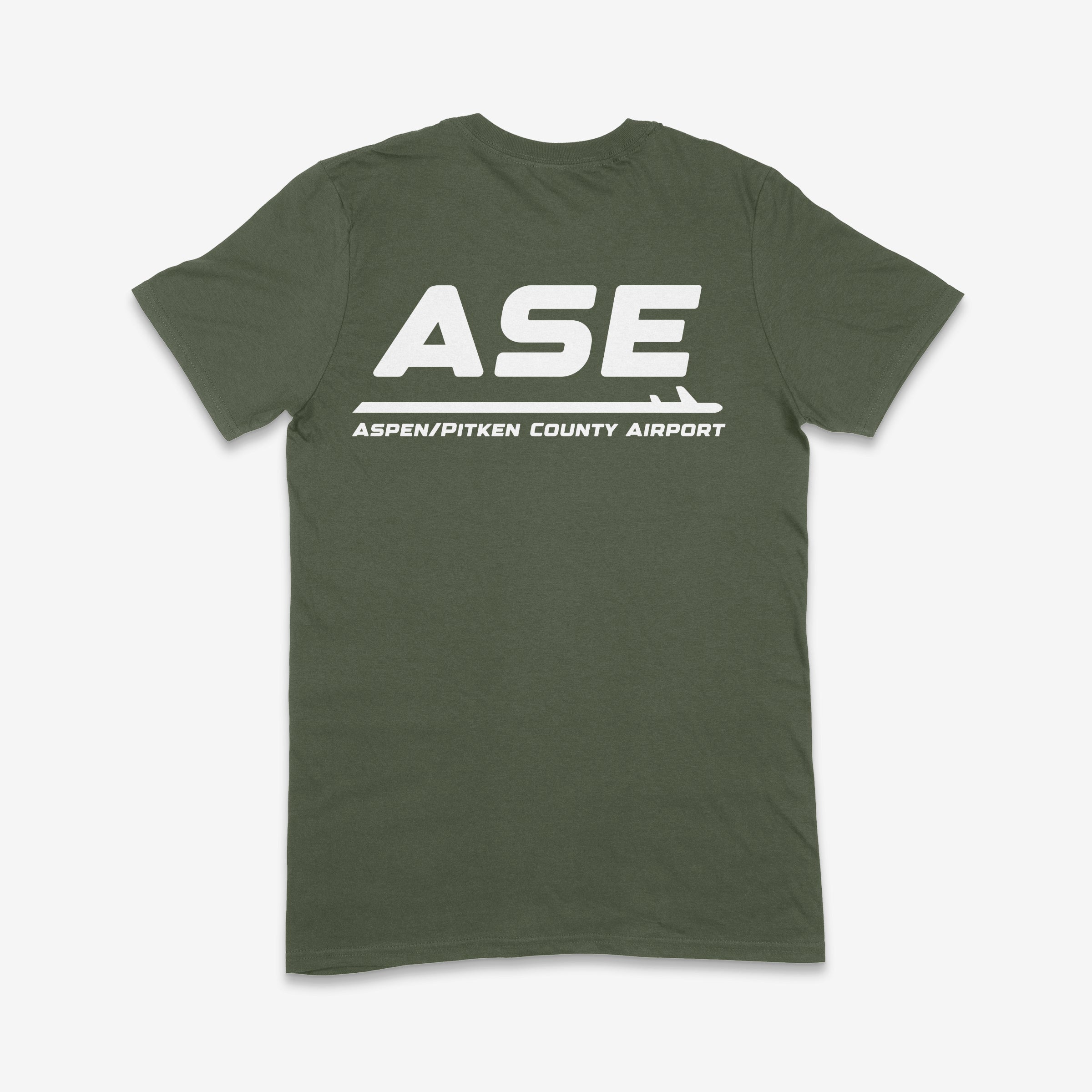 ASE Aspen/Pitkin County Airport Adult T-Shirt