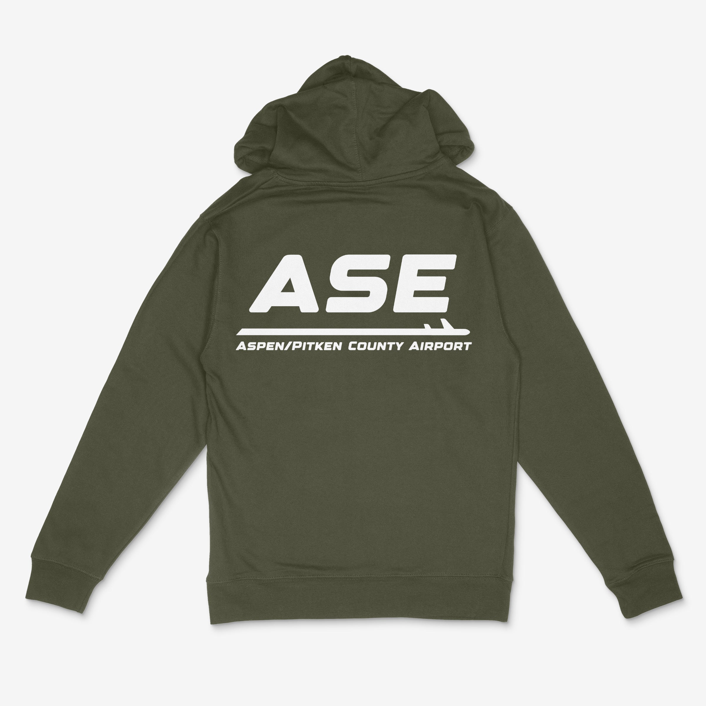 ASE Aspen/Pitkin County Airport Adult Hoodie