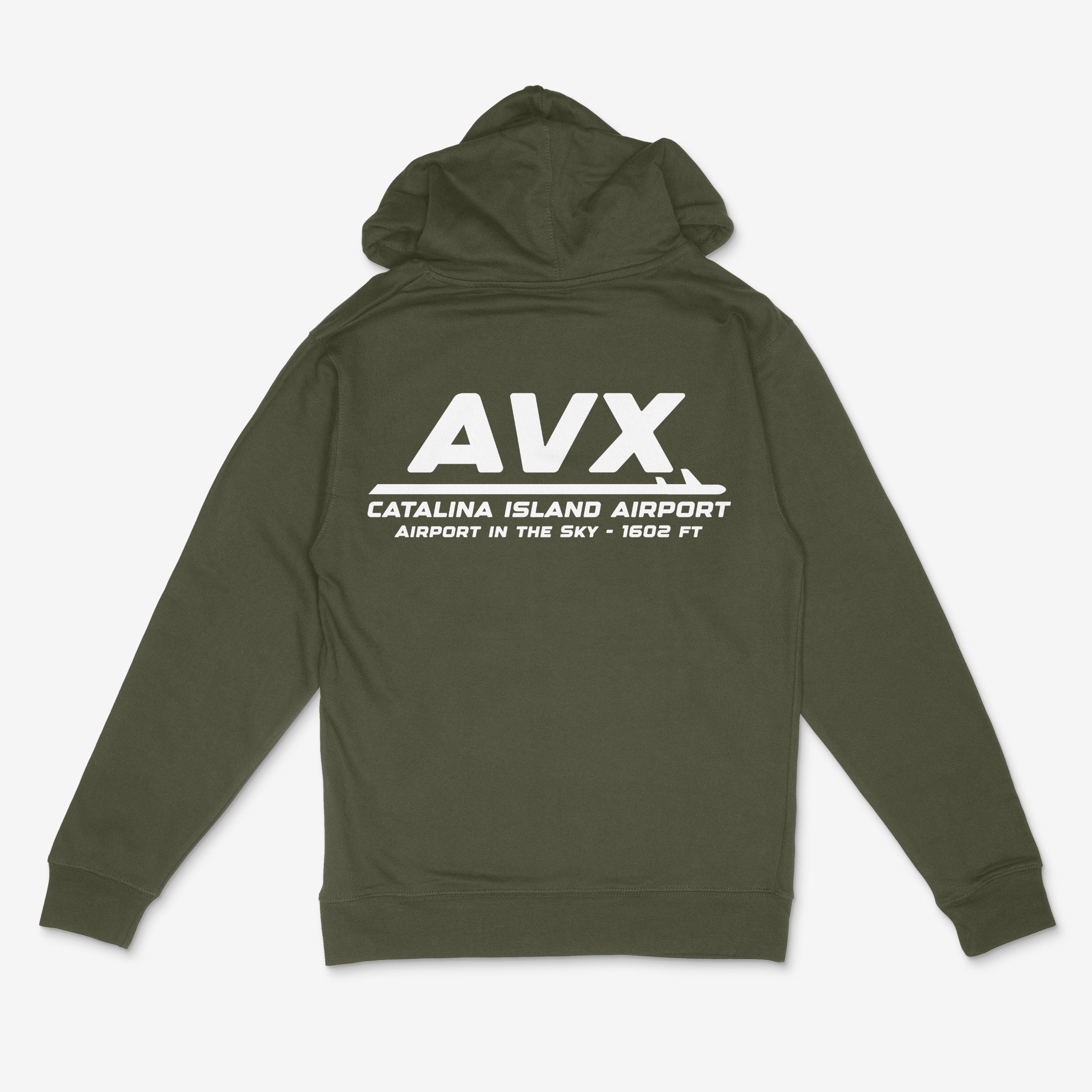 AVX Catalina Island Airport in the Sky Adult Hoodie Sweatshirt