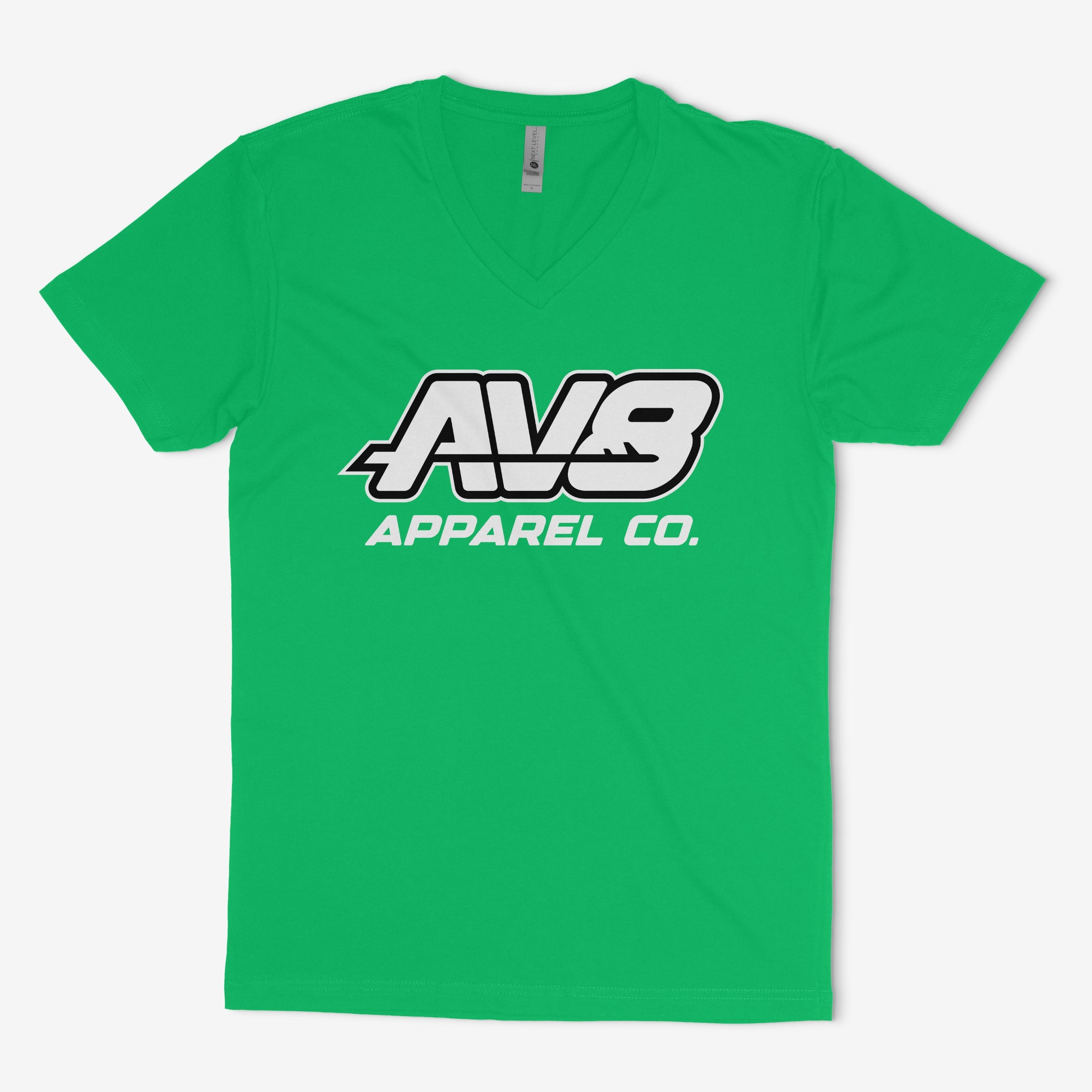 Women's AV8 Apparel Co. Center Chest Logo V Neck T-Shirt