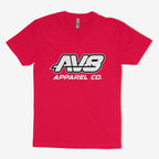 Women's AV8 Apparel Co. Center Chest Logo V Neck T-Shirt