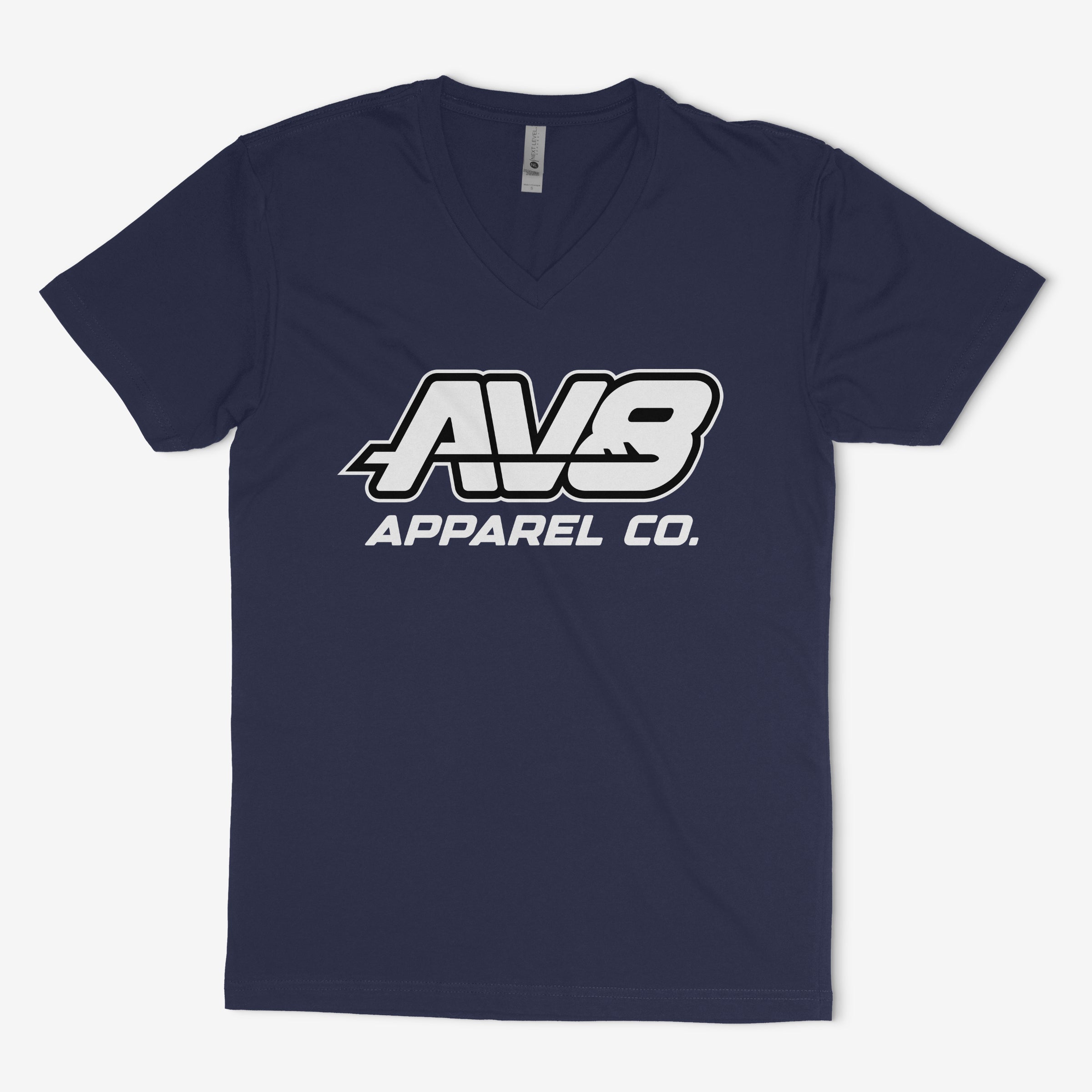 Women's AV8 Apparel Co. Center Chest Logo V Neck T-Shirt